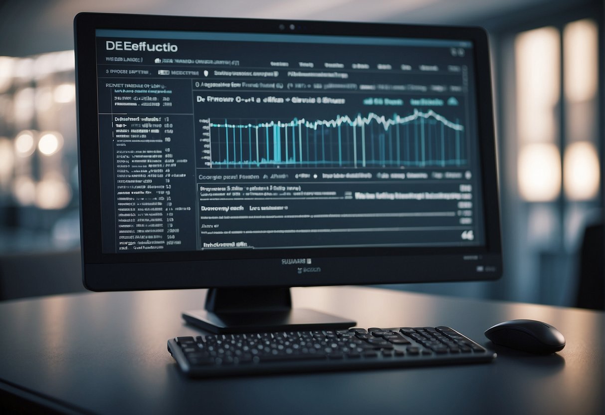 A computer screen displaying various data erasure software options with a secure data deletion process highlighted